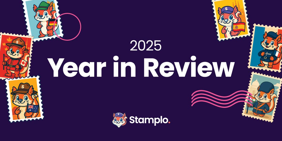 Child writing a letter on Stamplo