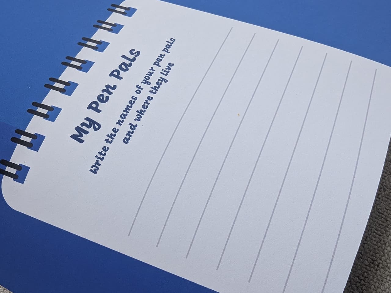 Close-up of the My Pen Pals section on the Stamplo World Map