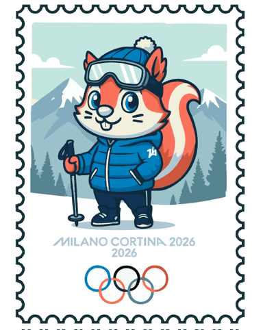 Winter Olympics 2026 commemorative stamp